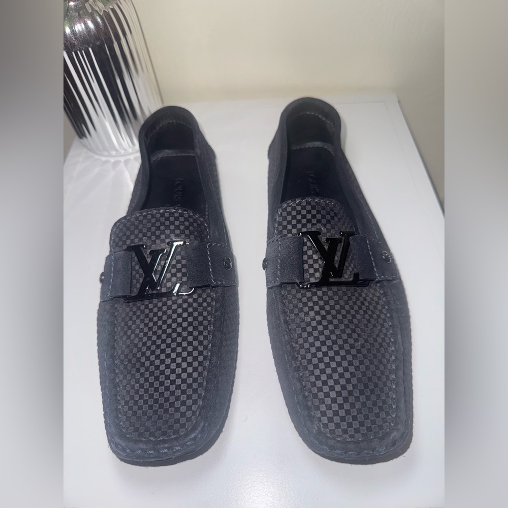 Louis Vuitton Men's Gray Loafers